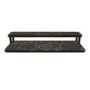 Custom Counter Caddies™ - "Marble Monogram" Themed Artwork - Straight Shelf - 24" Length