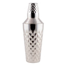 Diamond Cut 3 Piece Cocktail Shaker- Stainless Steel - 25 ounce