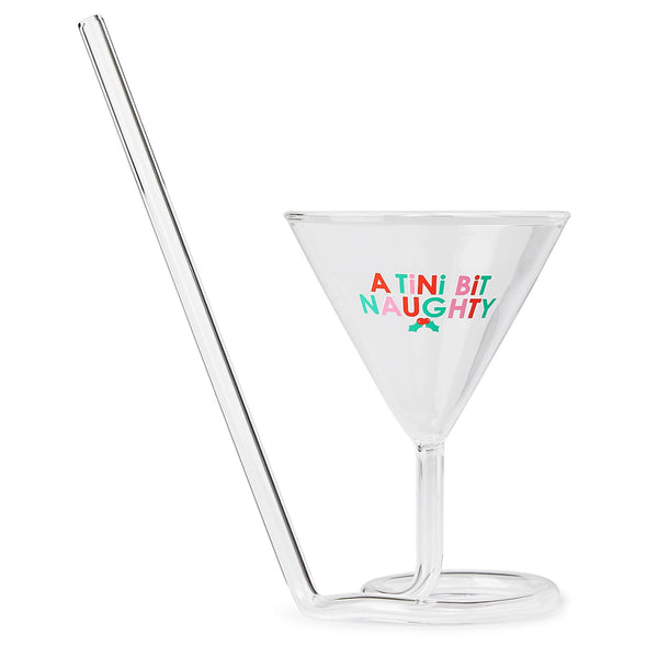 Martini Sipper W/ Built in Straw - Tini Bit Naughty - 4oz