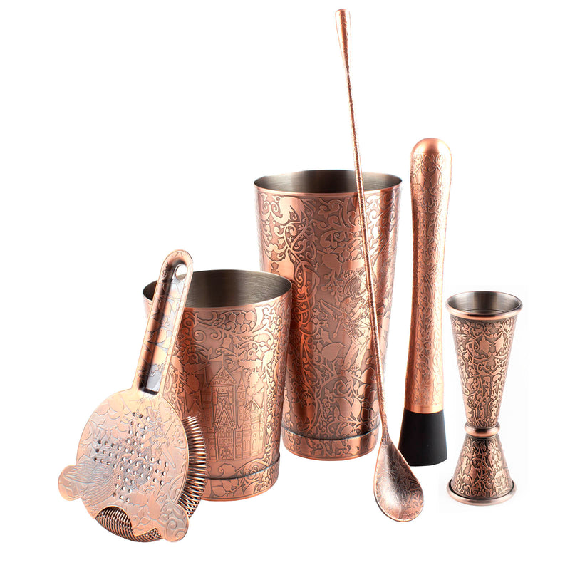 Olea® Fairy Pattern Bar Set - Brushed Copper