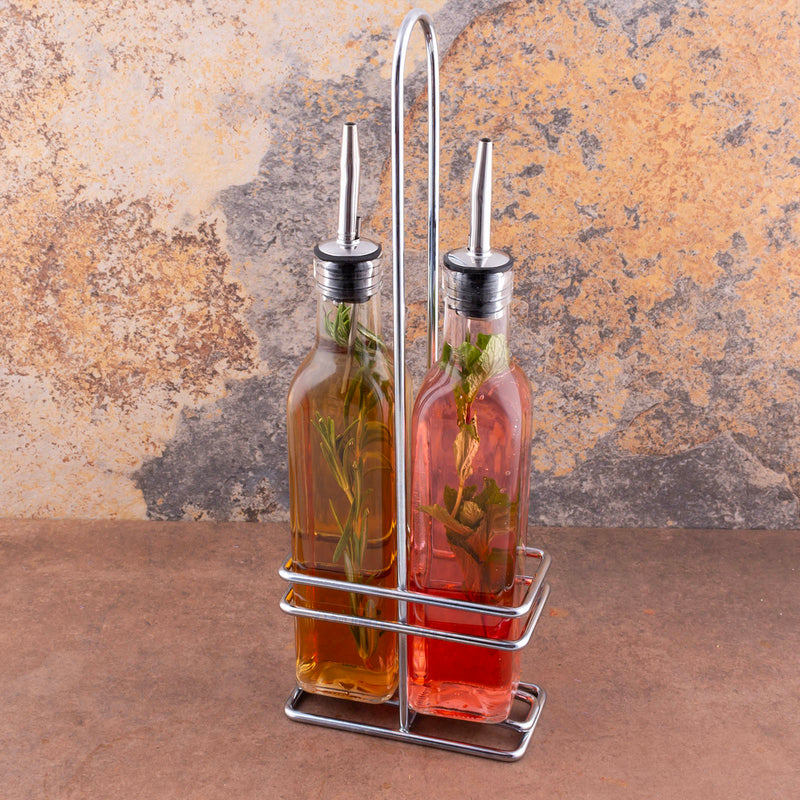 BarConic® Square Glass Bottle Wire Rack / Holder - 8oz Bottles