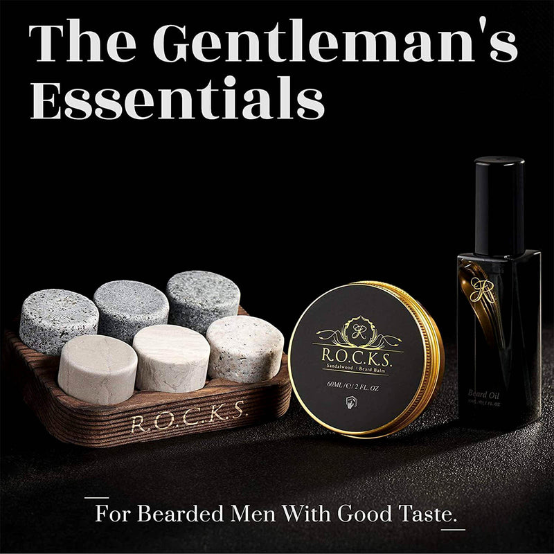 Beard Grooming Kit w/ Whiskey Stones