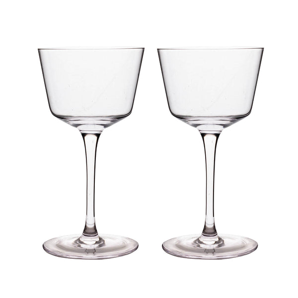 Set of 2 - Cocktail Glass - Nick and Nora