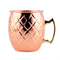 Diamond Moscow Mule Mug - Copper Plated - 18oz