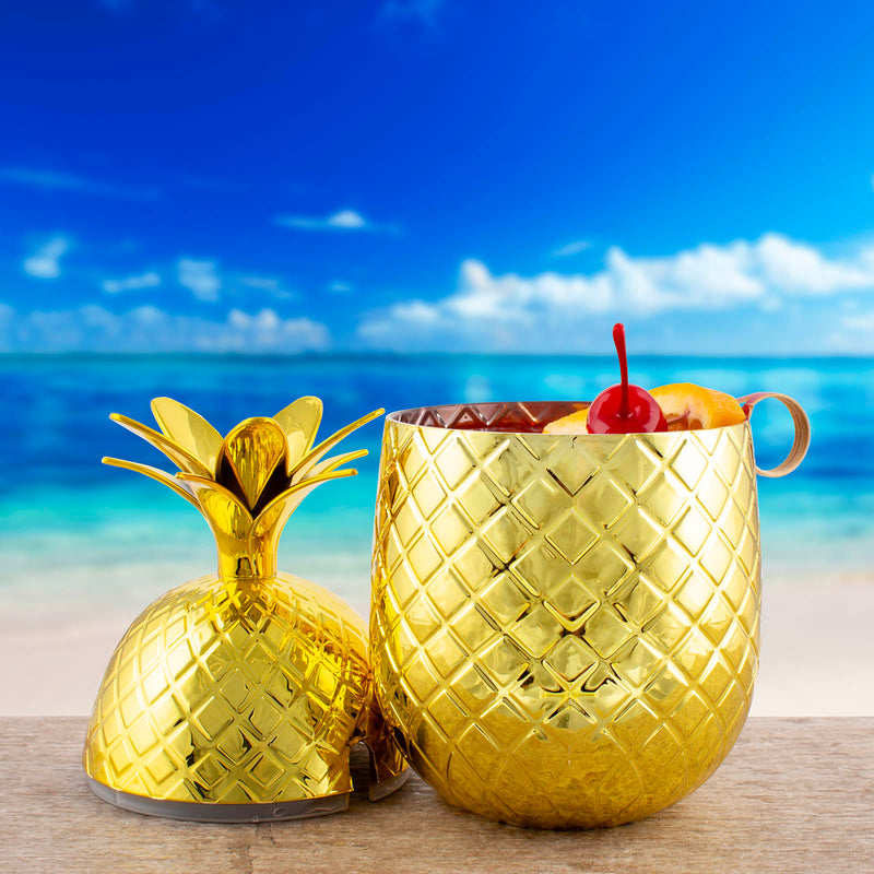 Pineapple Cup w/ Straw - Color Options - BarConic®