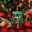 BarConic® Mason Jar w/lid - Christmas Tree