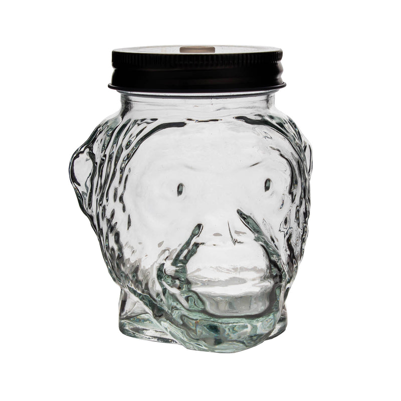 BarConic® Monkey Mason Jar w/ Metal lid