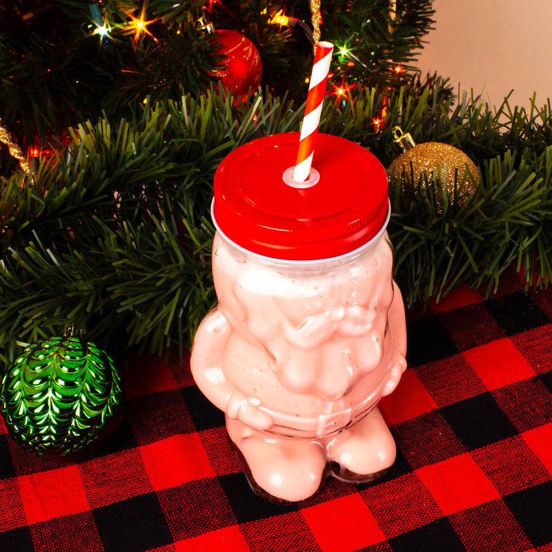 BarConic® Mason Jar w/ lid - Santa - 18 ounce