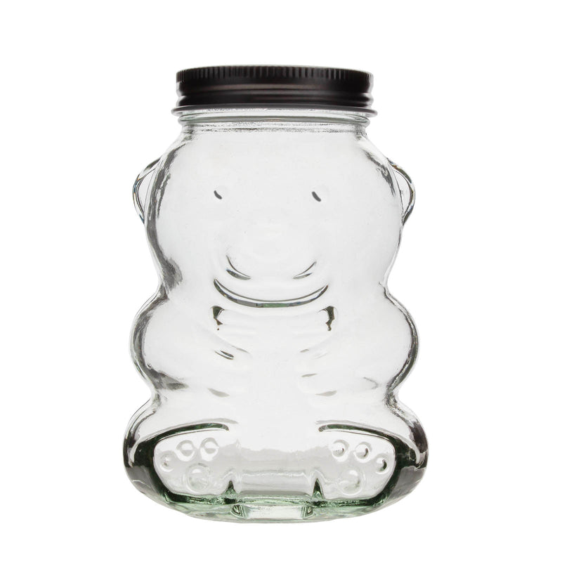 BarConic® Teddy Bear Mason Jar w/ Metal Lid