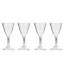 Plastic Martini Shot Glasses - 4 pack - Reusable