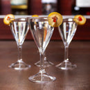 Plastic Martini Shot Glasses - 4 pack - Reusable