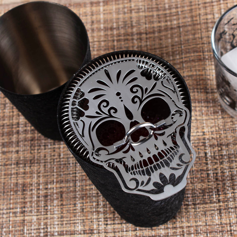 BarConic® Stainless Steel Strainer - Sugar Skull