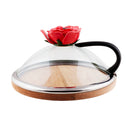 BarConic® Smoking Cloche w/ Rose Top