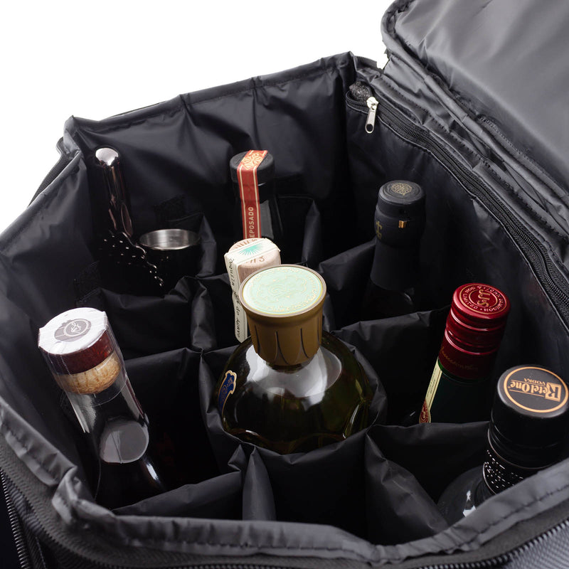 Traveling Alcohol Trolley Bag - 12 Bottle