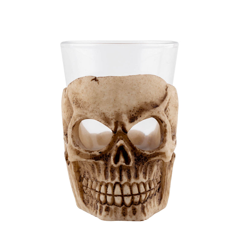 BarConic® Shot Glass w/ Ceramic Skull Base - 2 ounce