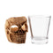 BarConic® Shot Glass w/ Ceramic Skull Base - 2 ounce