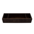 Wooden Condiment Caddy - Dark Stain