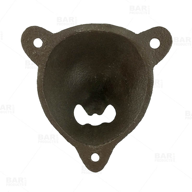 Bear Themed Wall Mounted Bottle Opener - Brown