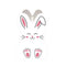 Wooden Bunny Basket - Bunny Face - White Bunny Face