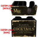 Customizable Bar Top Napkin Caddy - Classic Cocktails