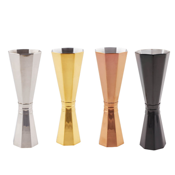 BarConic® Octagon Shaped Cocktail Jigger - 30/60ML - Finish Options