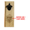 Wooden Wall Bottle Opener w/ Magnetic Cap Catcher - Custom Engraved Mountain Cabin Theme