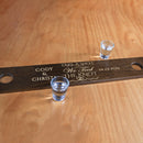 Custom Laser Engraved 2 Person Wood Shot Ski - Take A Shot, We Tied The Knot - Design 4