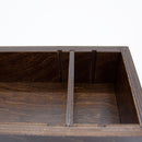 Wooden Condiment Caddy - Dark Stain