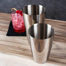 Stainless Steel - BarConic® 2 Piece Diamond Shaker Set -  18 & 28 ounce