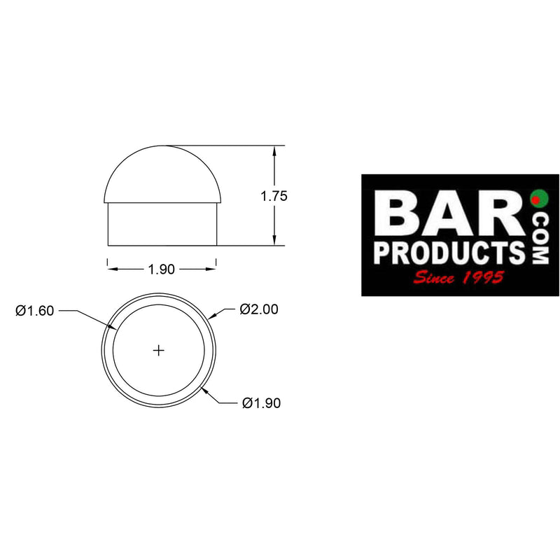 Dome End Cap - (Metal Options)