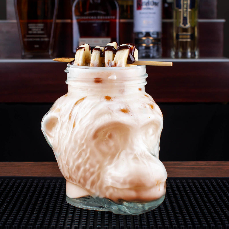 BarConic® Monkey Mason Jar w/ Metal lid