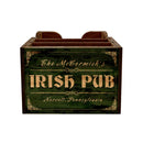 Customizable Bar Top Napkin Caddy - Irish Pub