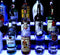 BarConic® LED Liquor Bottle Display Shelf - Inside Corner - 2 Steps - Multi-Colored Lights