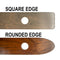 Custom Laser Engraved 2-Person Wood Shot Ski - Edge Shapes