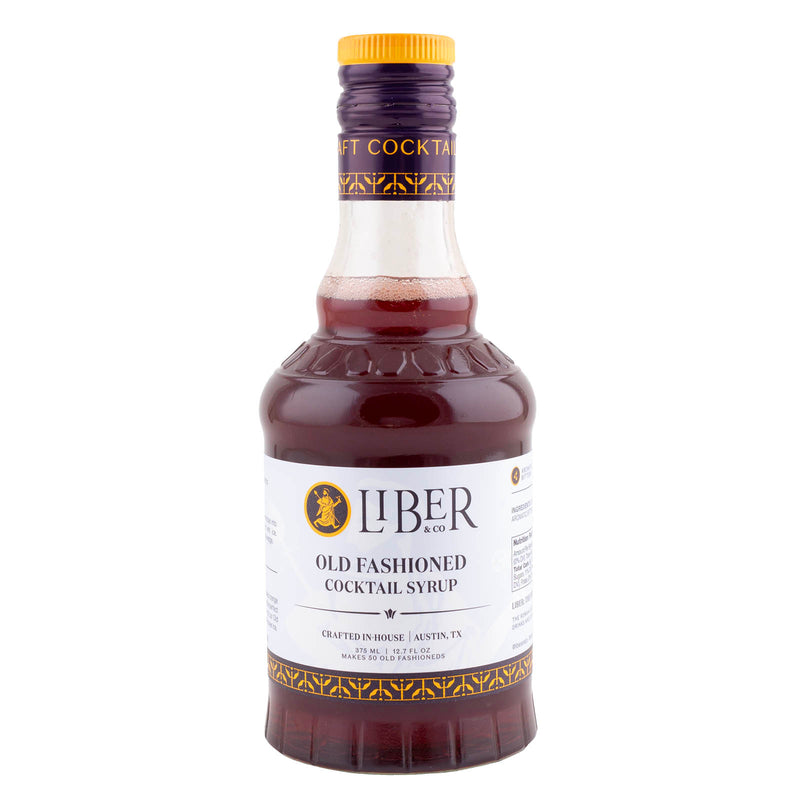 Liber & Co. Cocktail Syrup - 375mL Bottle - Old Fashion Cocktail 