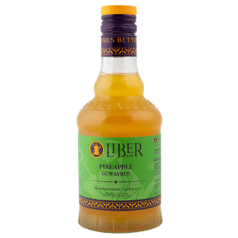 Liber & Co. Cocktail Syrup - 375mL Bottle - Pineapple Gum