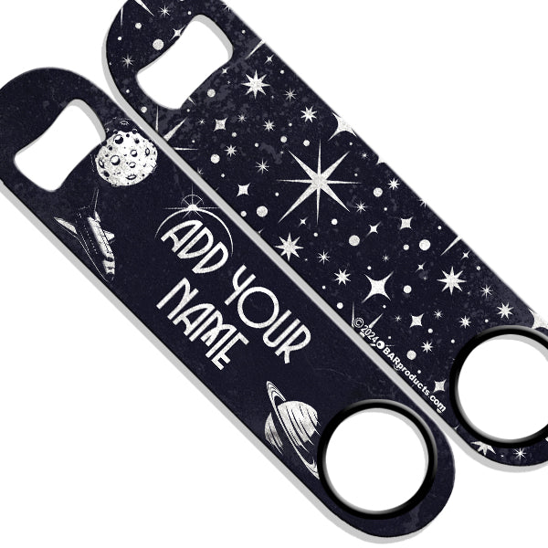 "ADD YOUR NAME" Speed Bottle Opener - Retro Space