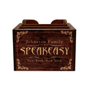 Customizable Bar Top Napkin Caddy - Speakeasy