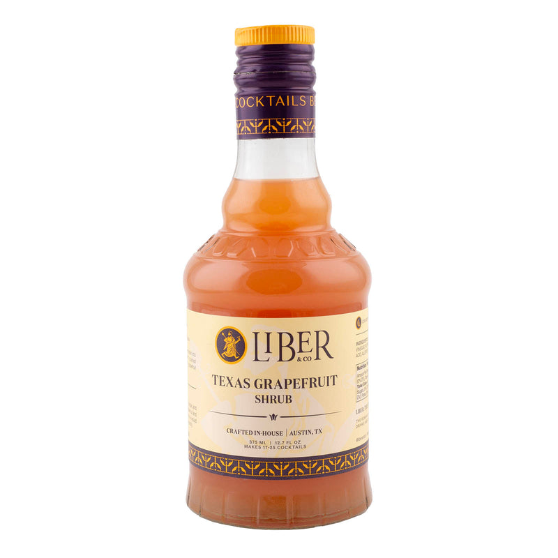 Liber & Co. Cocktail Syrup - 375mL Bottle - Texas Grapefruit Shrub