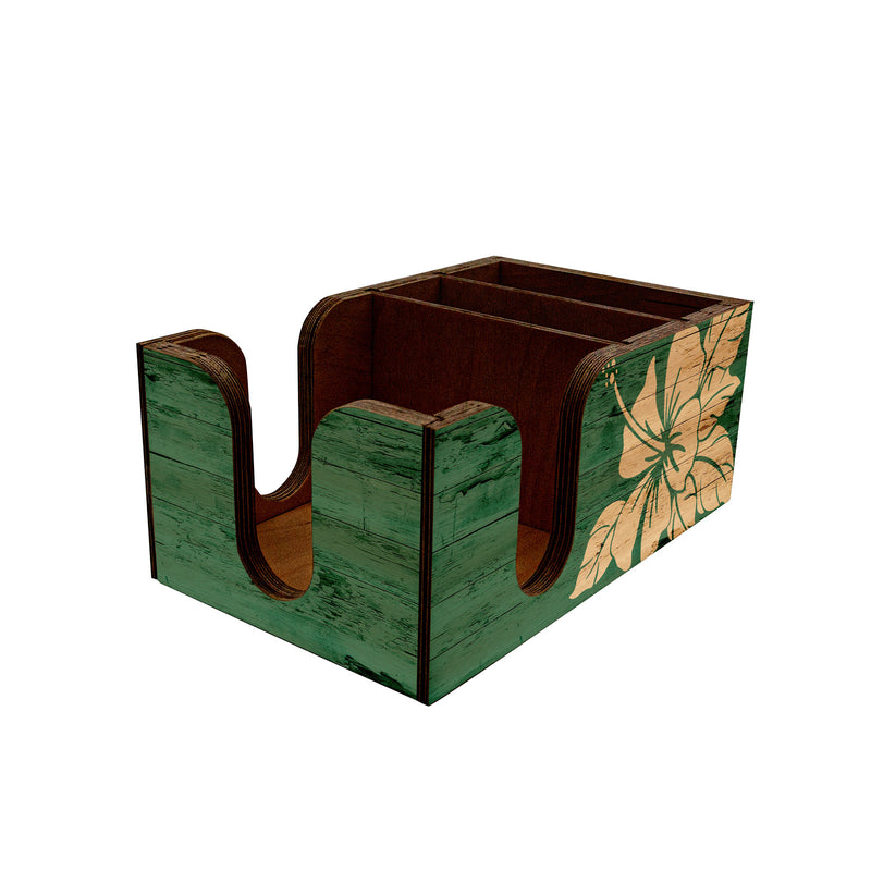 Customizable Bar Top Napkin Caddy - Tiki Bar