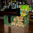 Customizable Bar Top Napkin Caddy - Tiki Bar