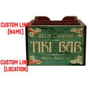 Customizable Bar Top Napkin Caddy - Tiki Bar