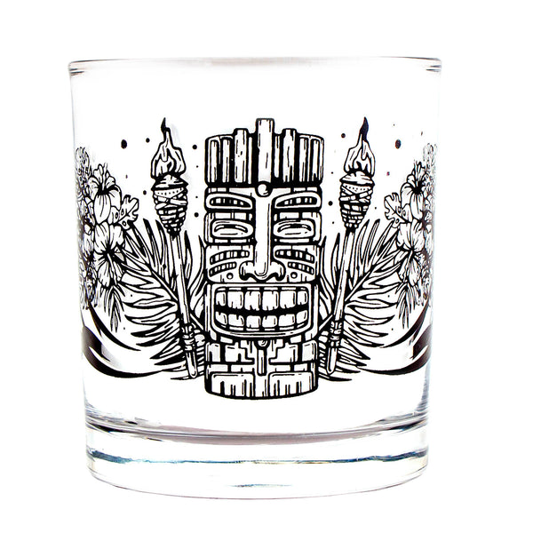 BarConic®  Old Fashion Glass - Tiki Man - 10 ounce