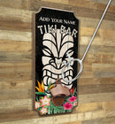 Customizable Wall Mounted Ring Toss Game with Bottle Opener - Tiki Bar