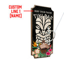 Customizable Wall Mounted Ring Toss Game with Bottle Opener - Tiki Bar