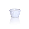 WHITE - 1 ½ oz. Fluted Melamine Ramekin - 12 / pack