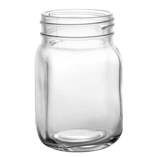 BarConic® Glassware - 12 ounce Mason Jar Mug with No Handle