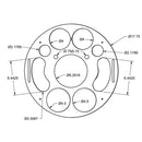 18 inch Plastic Bottle Service Tray - Sizing Diagram