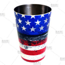 Cocktail Shaker Tin - Printed Designer Series - 18oz weighted - U.S. Flag