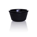 Black - 2 oz. Fluted Melamine Ramekin - 12/pack